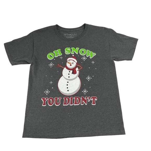 OH SNOW YOU DIDNT Men’s Fifth Sun size XS humorous  Snowman t-shirt tee - Picture 1 of 4